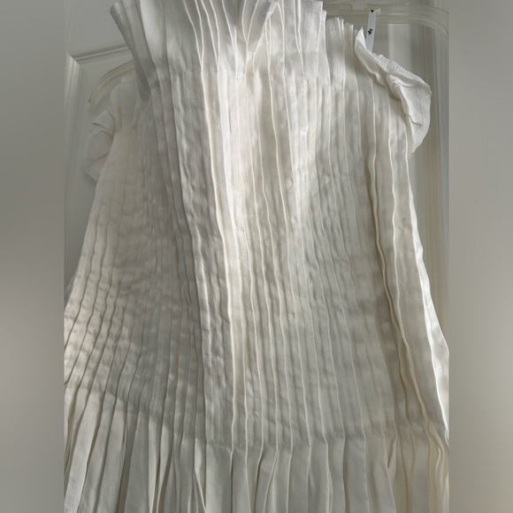 Aje White Horizon Pintucked Corset Top - Picture 6 of 8